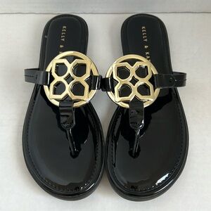 Black & Gold Sandals